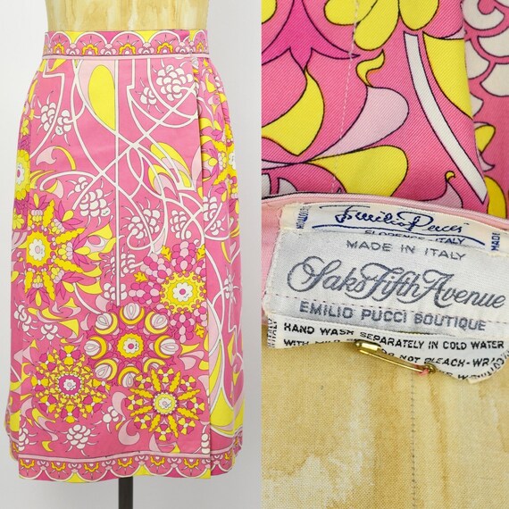 1960's Pink Emilio Pucci Wrap Skirt
