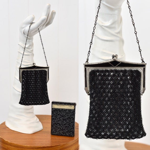 Whiting and davis metal mesh purse clearance