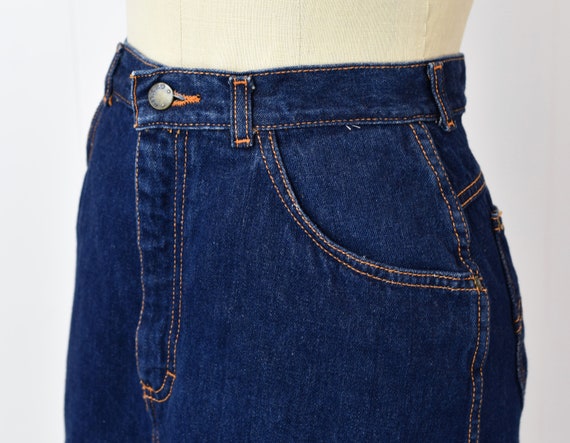 1980s/1990s Gitano Blue Denim Skirt - image 4