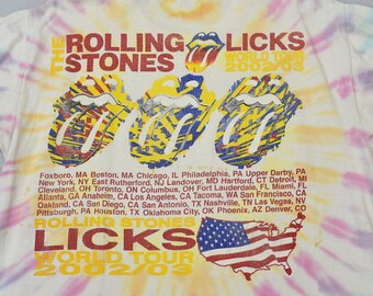 2002/2003 the Rolling Stones Licks World Tour Tie Dye Dragon