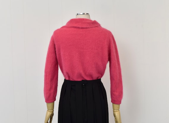 1950s/1960s Hot Pink Barbie Angora Wool Darlene B… - image 4