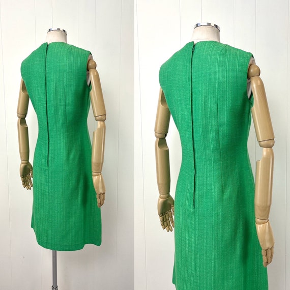 1960s Green White Polka Dot Loom and Needle Lexin… - image 9