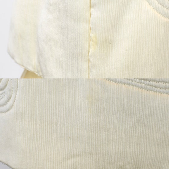 1970s Ronald Amey Couture Ivory Off White Silk Em… - image 8
