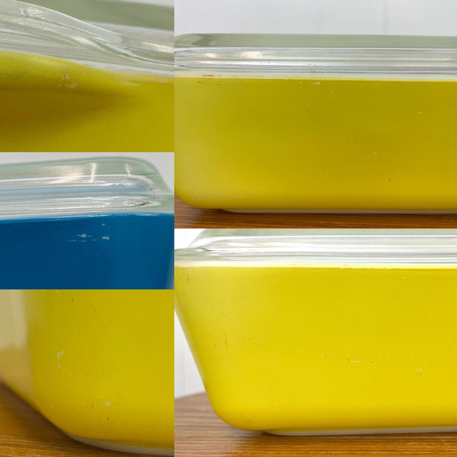 1950s Pyrex Primary Multi-color Mid Century Kitchen 4 Piece ...