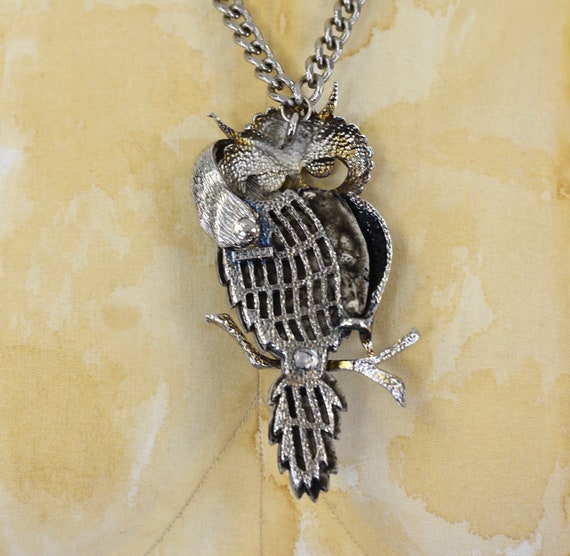 1970s Razza Owl Necklace - image 6