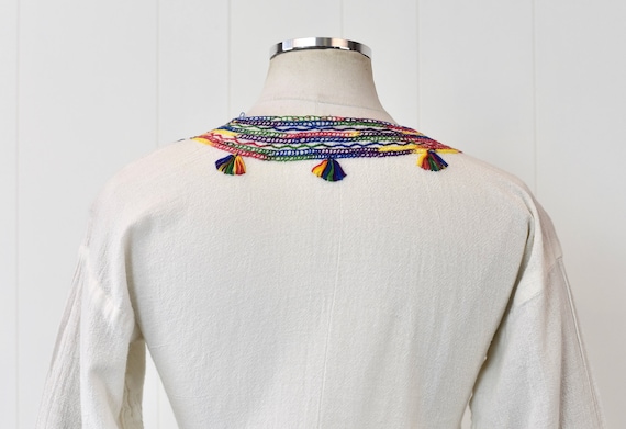 1960s/1970s Embroidered Woodstock Hippie Boho Pea… - image 6