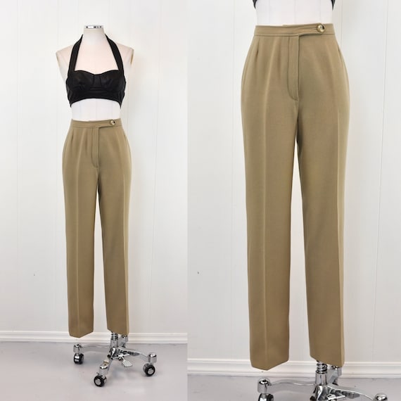 beige cigarette pants