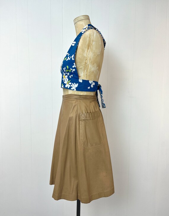 RARE 1960s Bonnie Cashin Sills Brown Leather Skirt - image 4