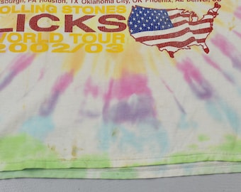2002/2003 the Rolling Stones Licks World Tour Tie Dye Dragon