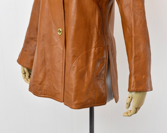 1960s Bonnie Cashin Sills Brown Leather Jacket Co… - image 5