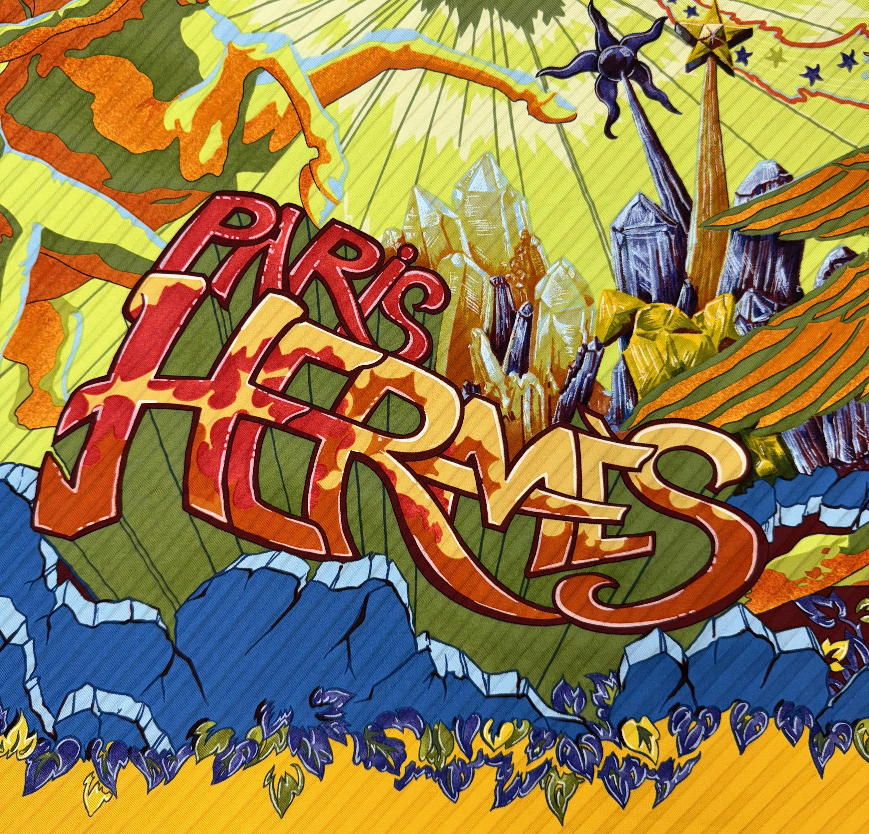 Vintage 1999 Hermes Aube Libre Comme L'ange Zoe Pauwels Yellow