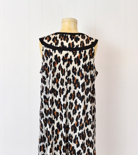 1960s/1970s Leopard Print Nylon Lingerie Boudoir … - image 7