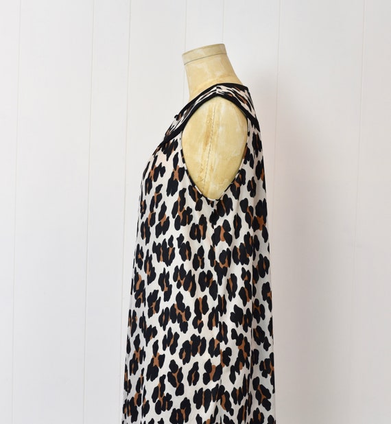 1960s/1970s Leopard Print Nylon Lingerie Boudoir … - image 5