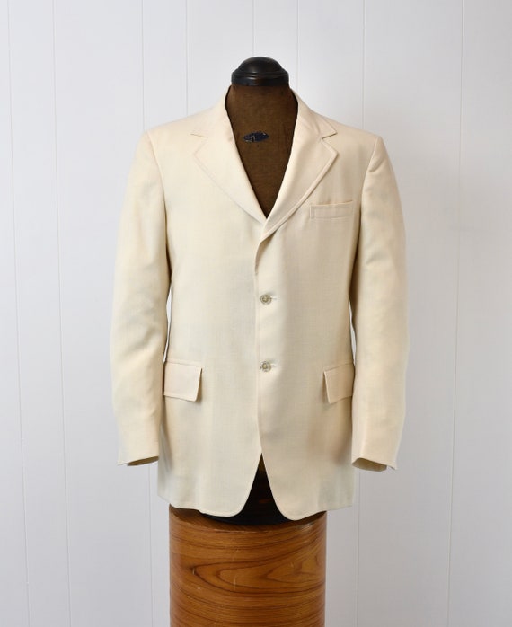 1980s Brooks Brothers Ivory Summer Jacket - image 2