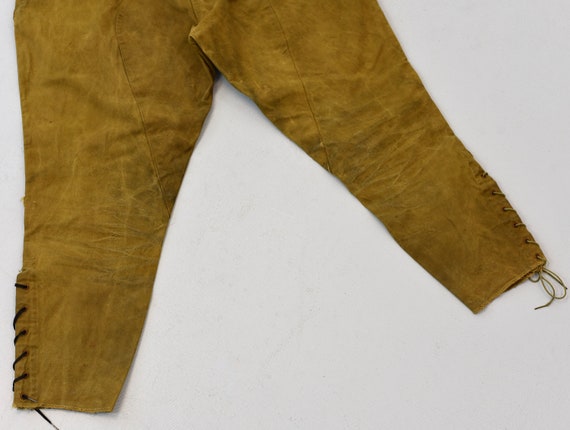1940s Sportswear Hunting Brown Canvas Pants - image 6