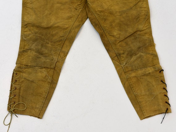 1940s Sportswear Hunting Brown Canvas Pants - image 3