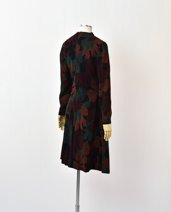 1970s/1980s Pauline Trigere Green Brown & Black A… - image 9