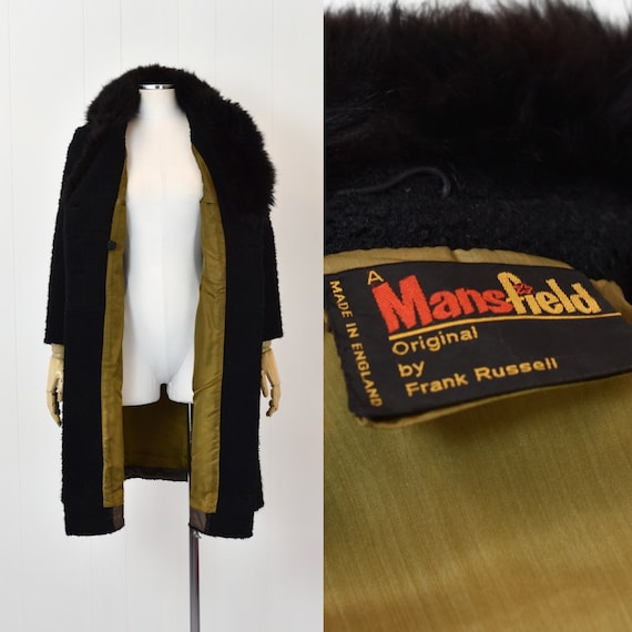 1960s/1970s Black Brown Fur Collar Mansfield Orig… - image 10