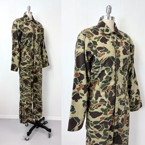 1970s Camouflage Print Walls Blizzard Pruf Army G… - image 4