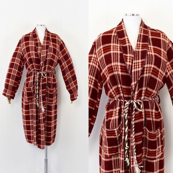 1940's Beacon Plaid Robe/Overcoat