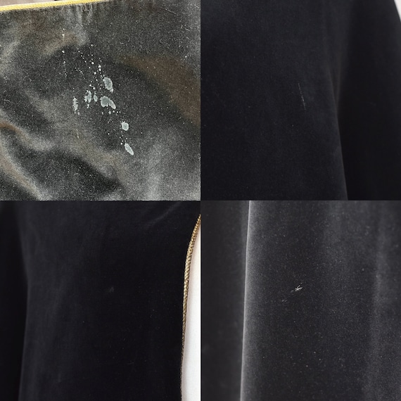 RARE 1970s Yves Saint Laurent Rive Gauche Black Velvet Gold RARE 1970s Yves Saint Laurent Rive Gauche Black Velvet Gold