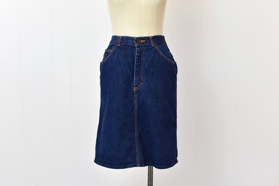 1980s/1990s Gitano Blue Denim Skirt - image 3