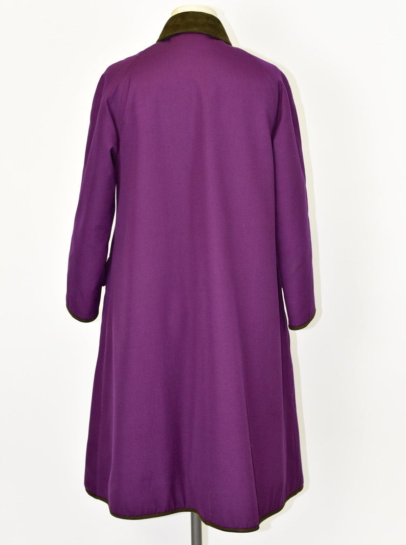 1960's Sills by Bonnie Cashin Purple Coat image 7