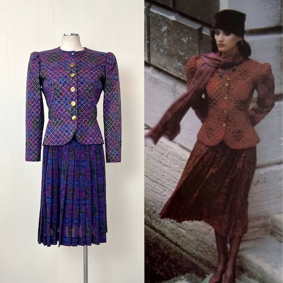 RARE 1983 Yves Saint Laurent Rive Gauche Fall/winter Purple