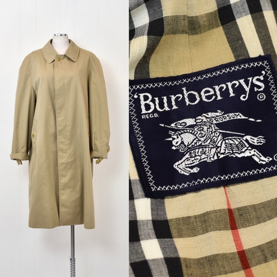 1980s Burberrys Tan Brown Classic Trench Coat Jacket … - Gem