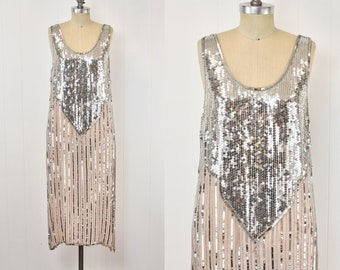 Free People Sequin Slip Dress: Rose Motif, Halter Style - Etsy