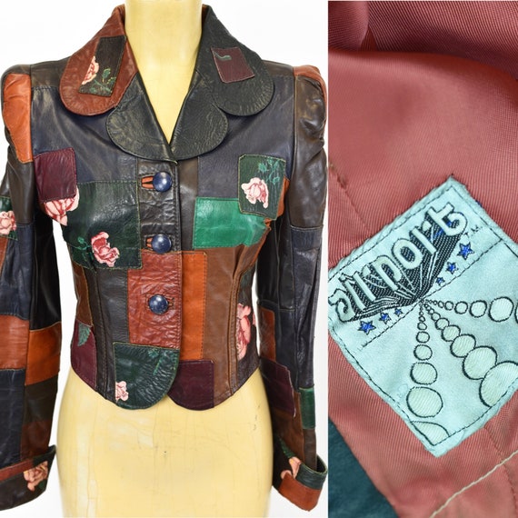 1970's Leather Patchwork Jacket