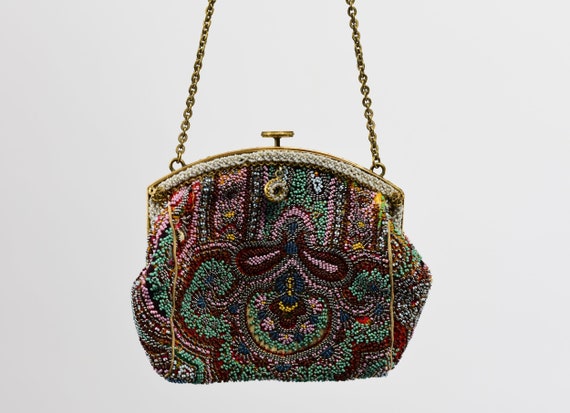 1930's Colorful Beaded Purse