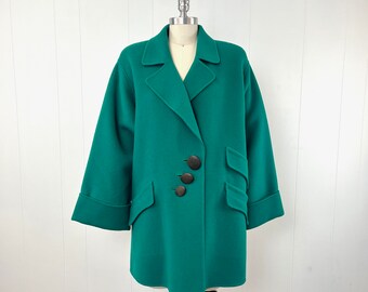 ジャケット・アウター 90's PIERRE BALMAIN wool jacket L Vintage Pierre Balmain Men's Wool Coat Winter Black Size