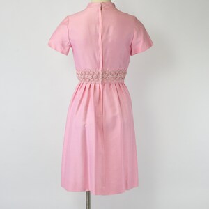60’s Bubblegum Pink Spaghetti Strap Halter Henley Tie Waist Coverup Dress