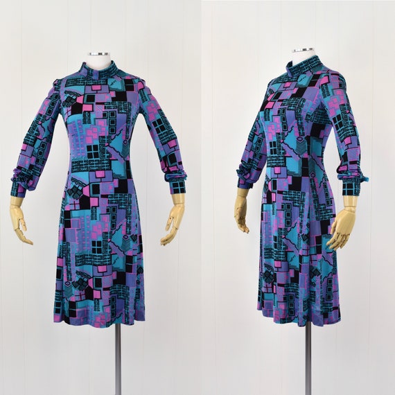 1960's Emilia Bellini Silk Dress