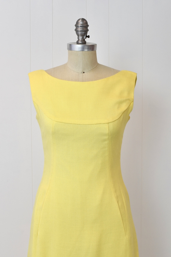 1960s Lorrie Deb Yellow Maxi Dress Gown - image 2