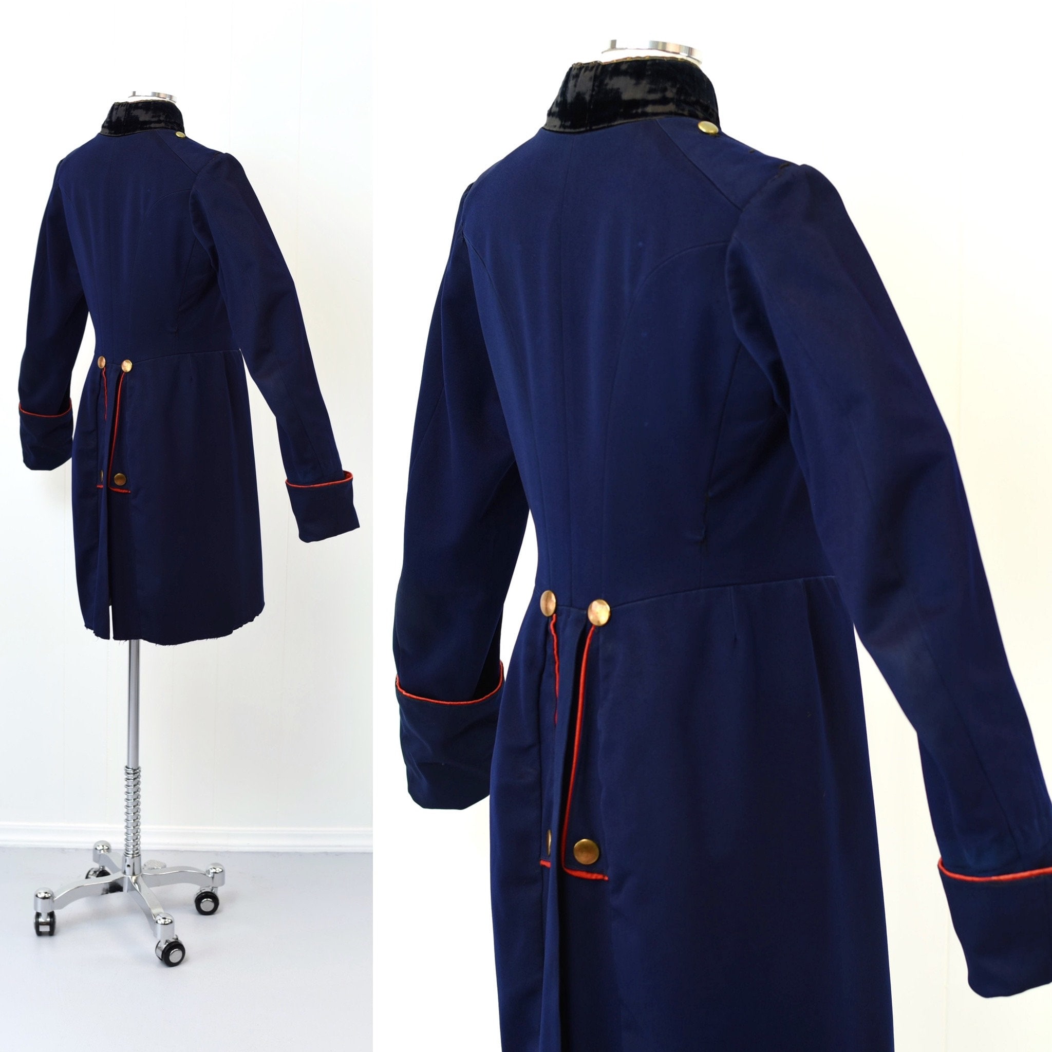 Antique Late 1800s German Military Blue Coat Jacket - Etsy Antique Late 1800s German Military Blue Coat Jacket - Etsy