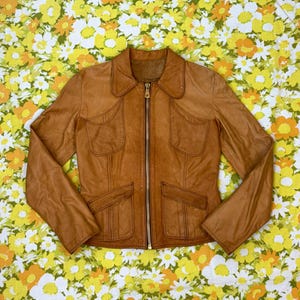 ジャケット・アウター 80s east west real leather jacket BQ43 East West Leather Jackets - Etsy