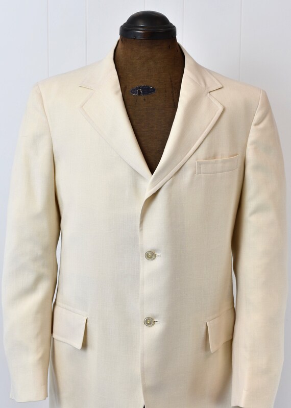 1980s Brooks Brothers Ivory Summer Jacket - image 3