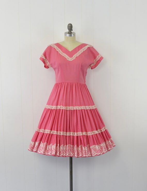 1950's Pink Patio Dress