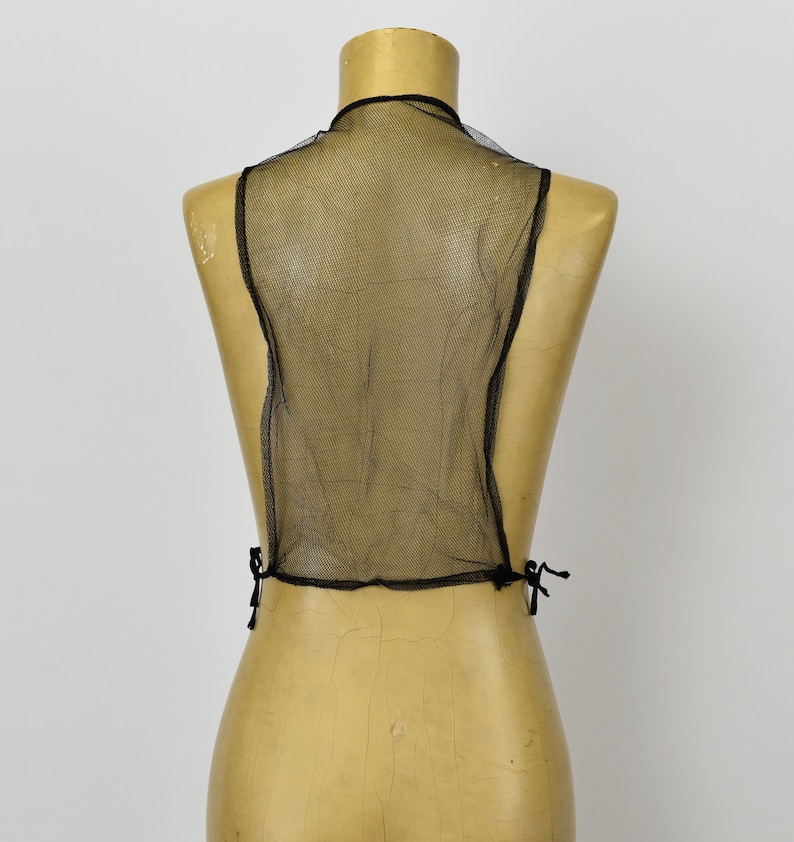 1950/'s Black Sequined Dickie