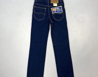 NOS 1970s Lee Riders Denim Blue Cotton Jeans Childrens Youth Boys Pants Unworn