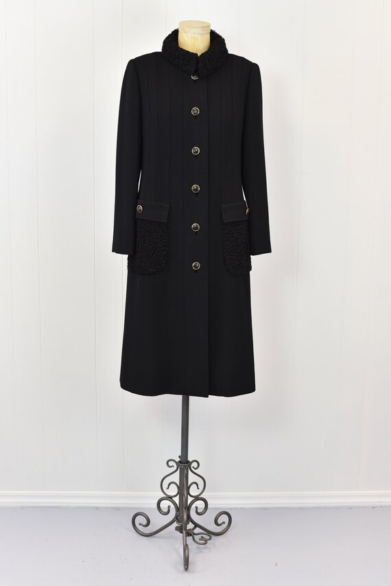 XXS 1960s Black Blazer Style Coat