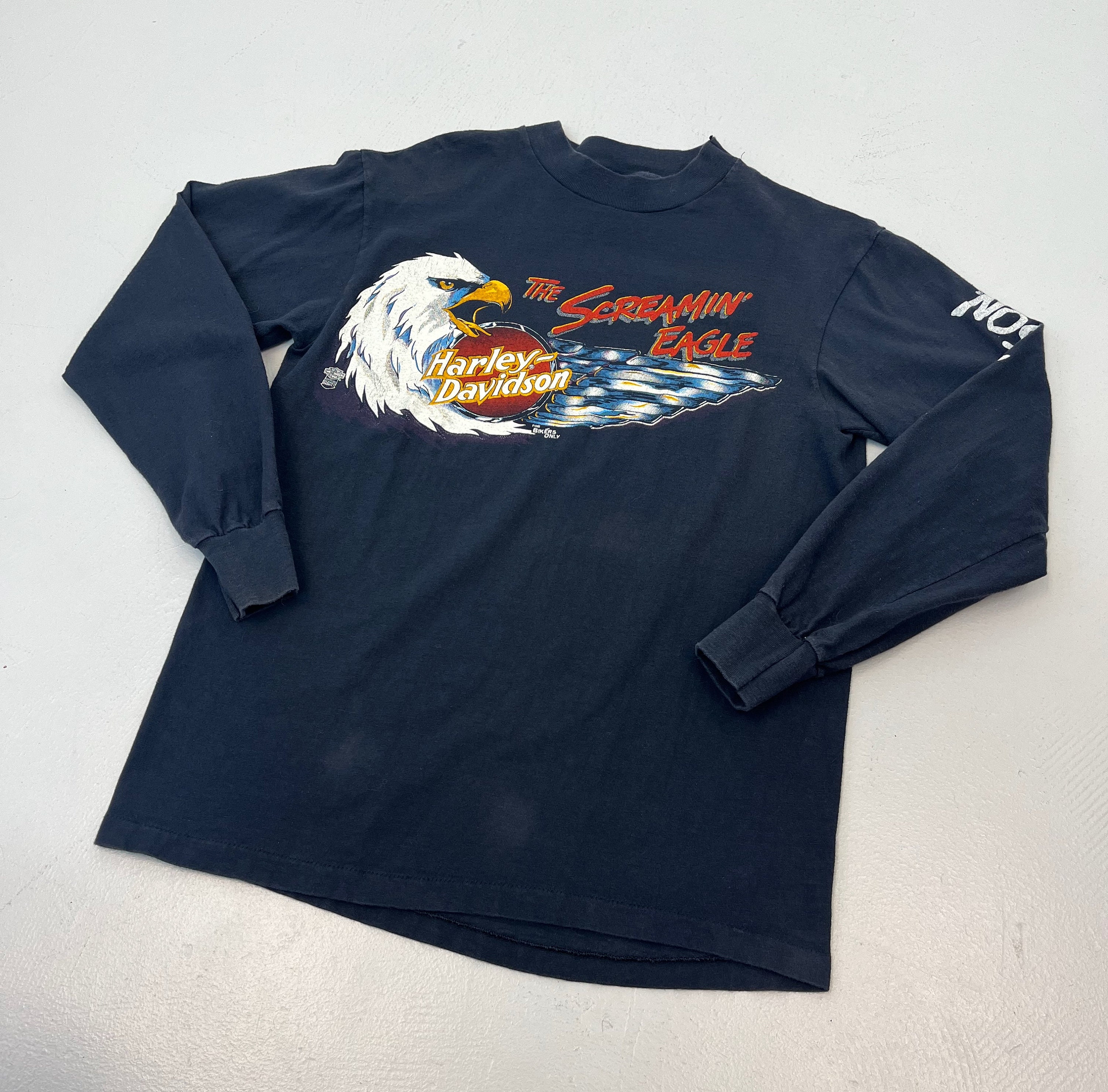 1980s Harley Davidson Motorcycles Screamin' Eagle Logo Santa Cruz