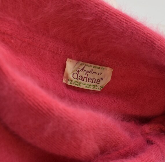 1950s/1960s Hot Pink Barbie Angora Wool Darlene B… - image 7