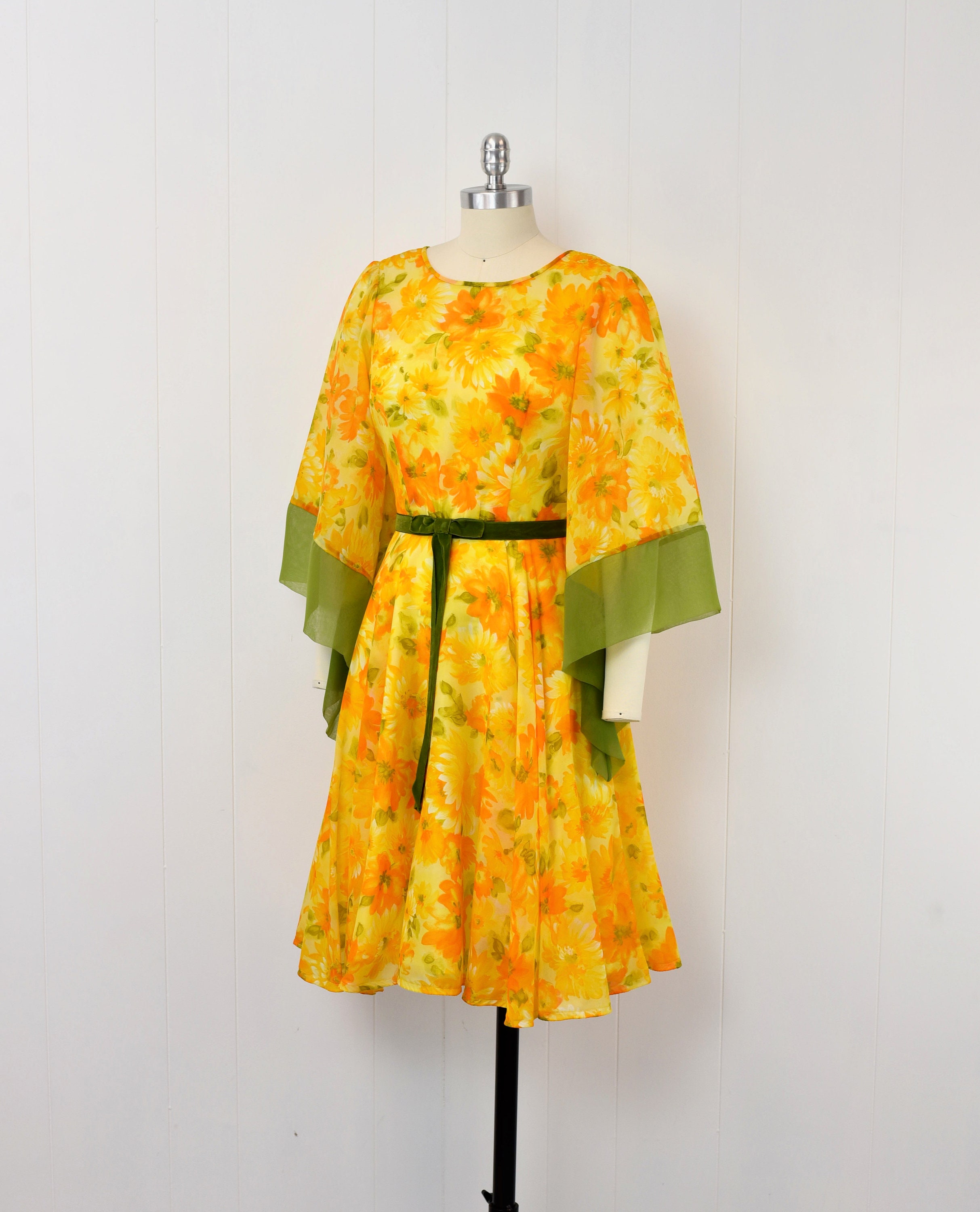 yellow and orange dress ZIMMERMANN & by Zimmermann Pattern Placement Will Vary Care Instruction Wailea Sunset Ombre Maxi Dress