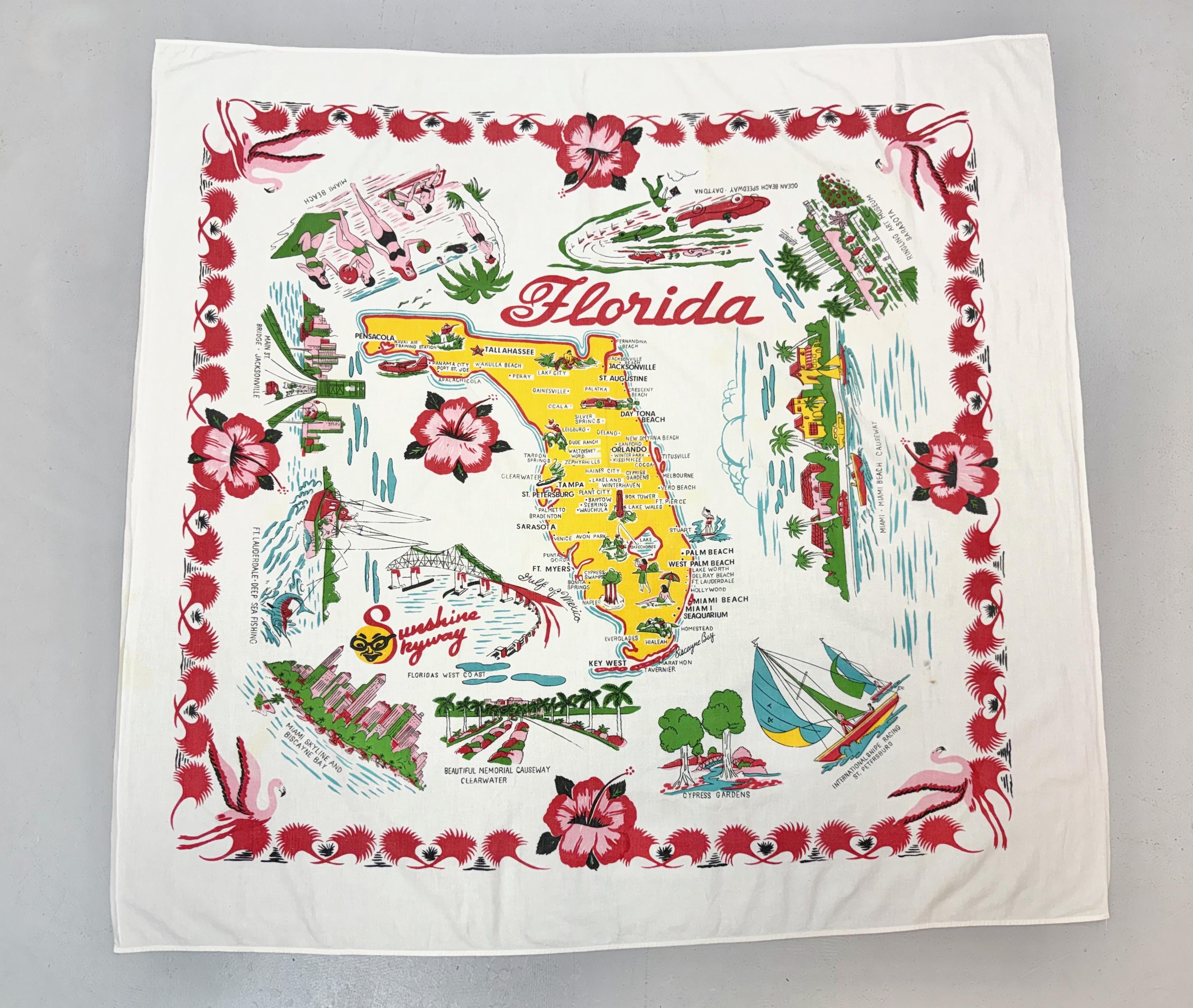 Florida Map Tablecloth - Etsy