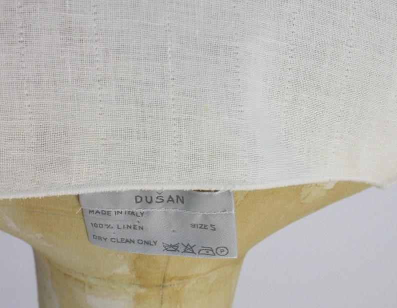 NOS 1990s Dusan Linen Dress image 8