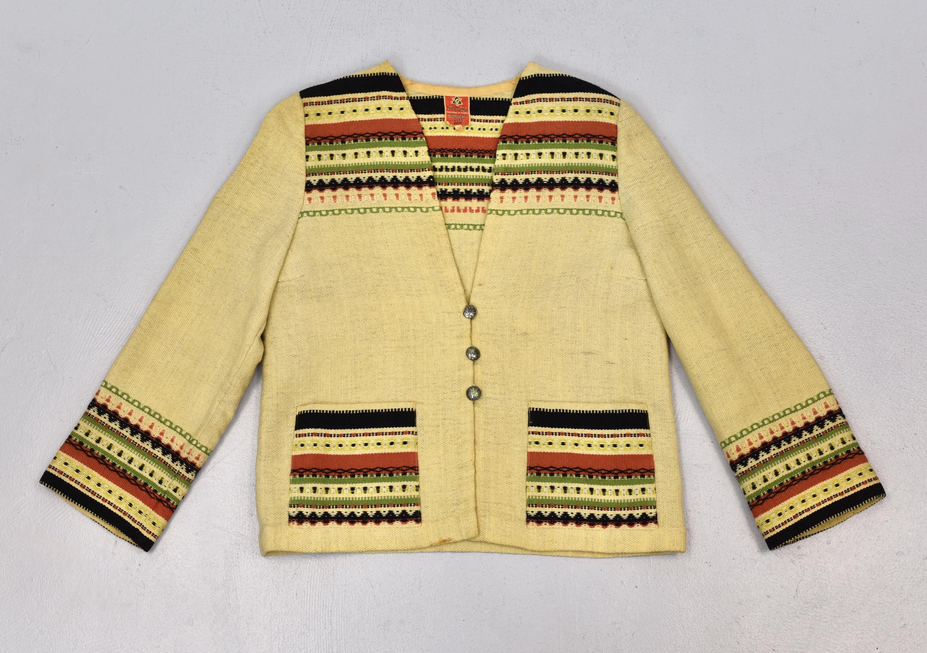 1940s/1950s Norwegian Tynsetjakken Gripstads Veveri Woven Wool