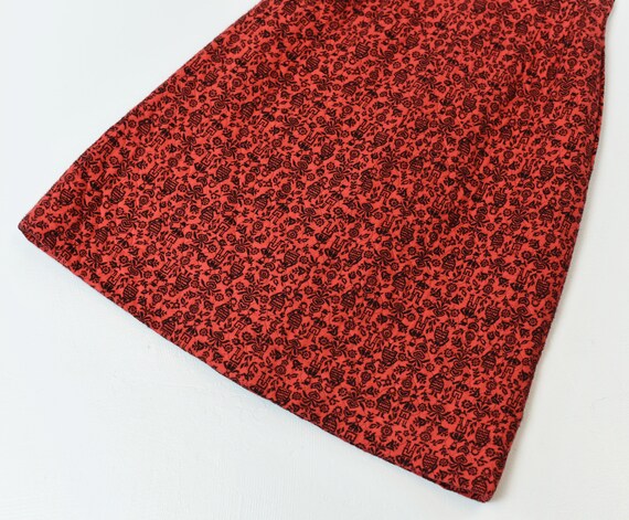 1960s Red Lanz Austrian Novelty Print Skirt - image 6
